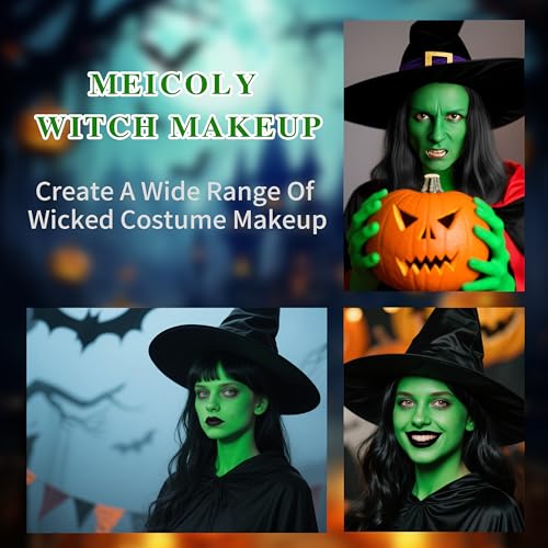 Witch Makeup Kit - Green Face Paint, SFX Costume & Halloween Special Effects - Variation of THIS listing
