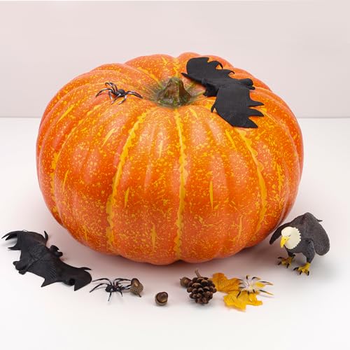 Gresorth 18.9 Inch Extra Large Fake Orange Pumpkin for Fall Decor - Variation C