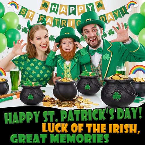 Mini Cauldrons for St. Patrick's Day Candy & Party Decor - Set of 36