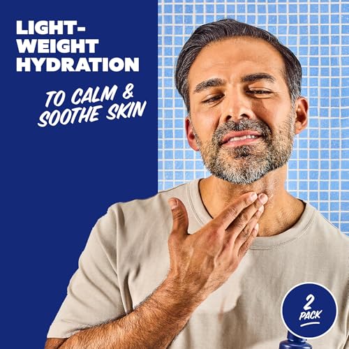 Men's Post Shave Serum - Hydrating Aftershave for Irritation Relief 3.4 oz 2-Pack