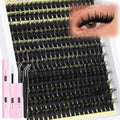 DIY Thick Lash Clusters Kit - 80D Volume Wispy Eyelash Extensions 228pcs - Spiky Russian Style - Variation of THIS listing