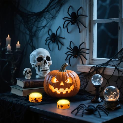 Halloween LED Pumpkin Lights with Remote & Timer - Orange Pumpkin Variation