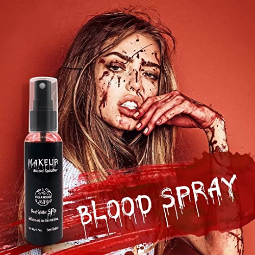 Fake Blood Spray for Halloween & Horror Effects - Washable, Non-Toxic, 50g