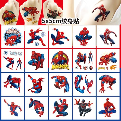 20 Sheets Waterproof Temporary Tattoos for Kids, Party Favors & Decorations