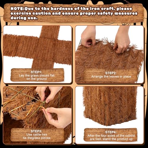 Halloween Decorative Straw Bale 18x14x14 Inches - Fall Farmhouse Decor - Variation of 1