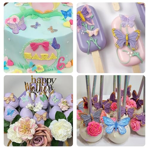 Butterfly Fondant Silicone Molds Z222 - 4 Pack Cake & Cupcake Decorations