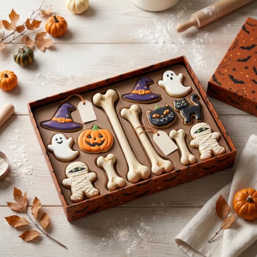 Halloween Skeleton Skull Bone Silicone Mold Set of 4 - Cake and Craft Decorations G
