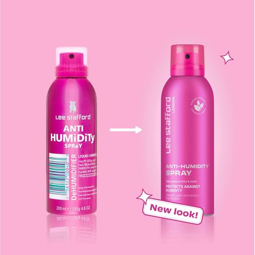 Lee Stafford Frizz Control Hair Spray - Lightweight Anti-Humidity Shine Mist, 4.5 Oz | Weatherproof Shield