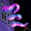 Purple Halloween Inflatable Octopus Tentacle Decor with LED Lights - Outdoor Yard & Window Decoration