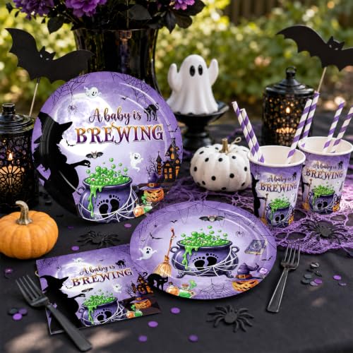 Halloween Baby Shower Decorations 242pcs Set - Gender Reveal Party Supplies