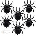 Large 33-Inch Halloween Spider Foil Balloons - 6 Pack Spooky Party Decor