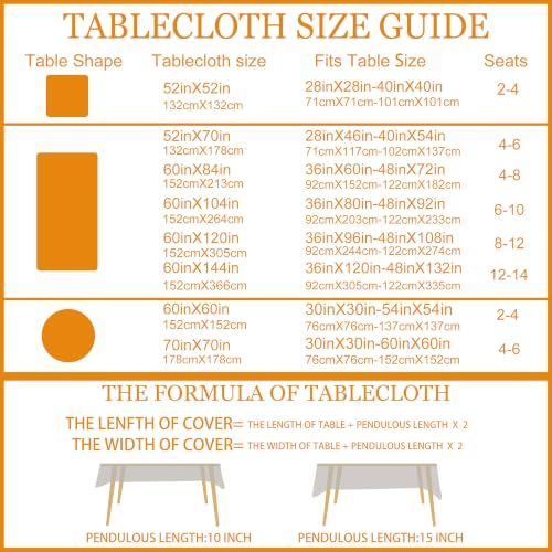 Halloween Tablecloth Rectangular 60x104 Inches - Spooky Truck Design, Halloween Decor