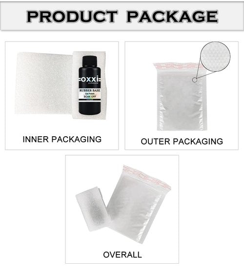 OXXI Professional Big Size 50ML Rubber Base Coat Gel Nail Polish Tpo Hema Free,Large Capacity Refill Pack Nail Base Coat