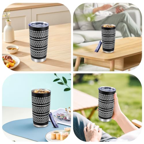 Hidden Message Coffee Mug 20oz Black & Stars - Funny Gift for Work Bestie
