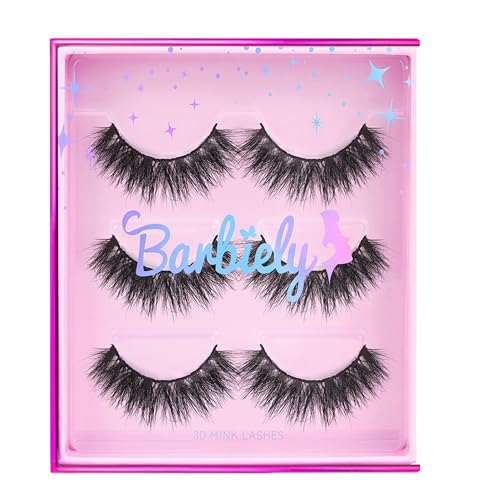 Dramatic 3D Mink Eyelashes - 18mm Fluffy Full Volume Doll Look - Dream Variation