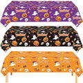 Halloween Tablecloth Set - 3 Pack 54x108 Inch Lovely Halloween Decorations
