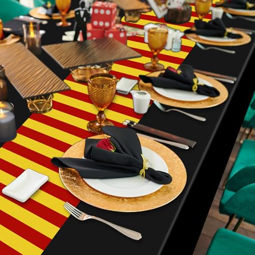 Wizard Themed Plastic Tablecloth 54x108 Inch - Halloween Party Cover - 3 Pack