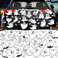 36Pcs Halloween Ghost Magnetic Car Decals Reflective Ghost Stickers for Outdoor & Garage Decor
