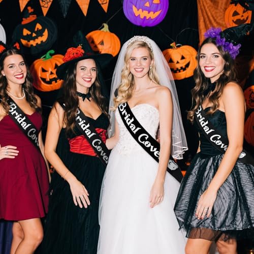 Halloween Bridal Sash - Gothic Witchy Wedding & Bachelorette Accessories