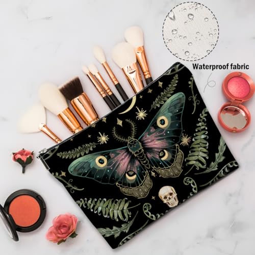 Multicolor Butterfly Makeup Bag - Gothic Travel Cosmetic Pouch for Women & Girls
