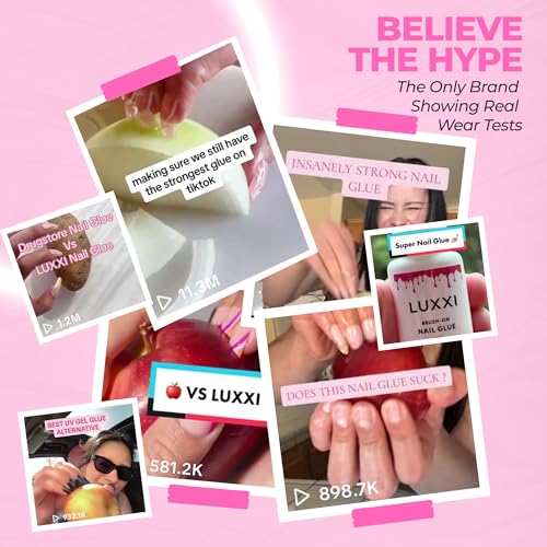 Brush On Nail Glue for Press On Nails Quick Dry Ultra Strong 7ml