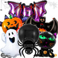 Halloween Balloons Set with Spider Ghost Pumpkin Bat and Cat Decorations