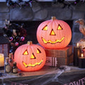 Pink Light Up Halloween Jack O Lantern Decor Set of 2 - Indoor & Outdoor