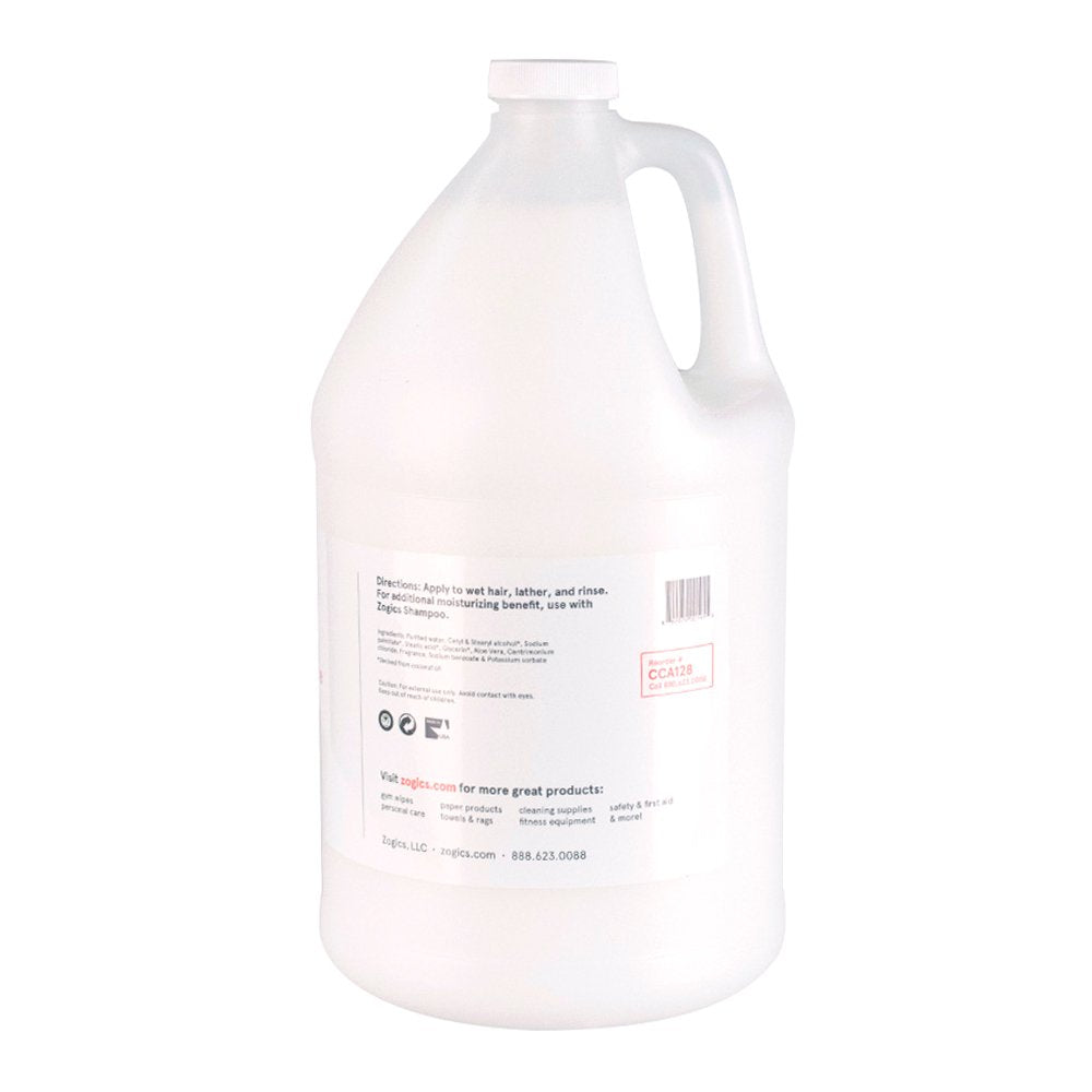 Zogics Conditioner, Citrus + Aloe Scented Conditioner (1 Gallon Refill)