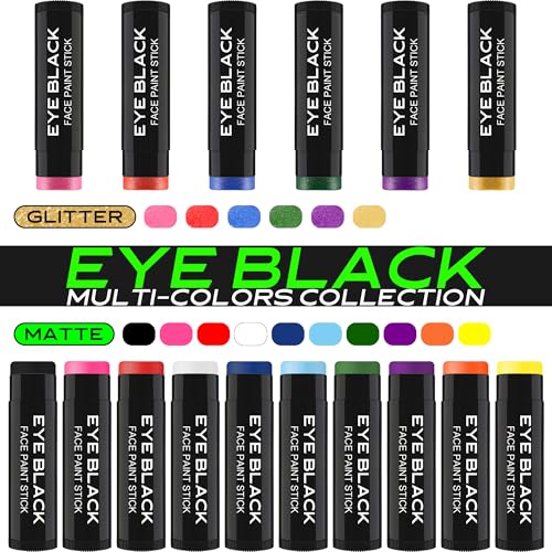 Anti-Glare Eye Black Stick - Sweat-Proof, Water-Resistant for Sports & Fans
