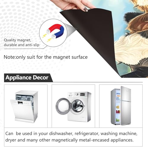 Farm Cows Bees Flowers Dishwasher Magnet Cover Front Door - 23x26 in