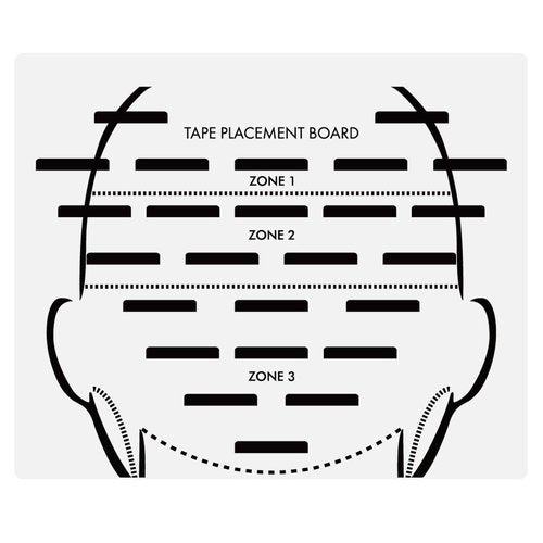GlamorDove Tape in Placement Board Hair Extensions Hanger Carrier Hair Display Holder Rack with Clips Hairpin Hair Styling Hairdressing for Tape In Hair Extensions Hair Beauty Salon