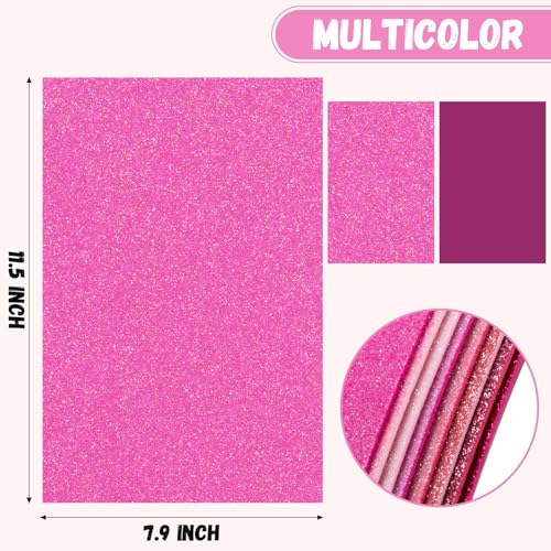 8 Pack Glitter Foam Sheets - Pink 8 x 12 Inch Craft Sheets - Variation of THIS listing