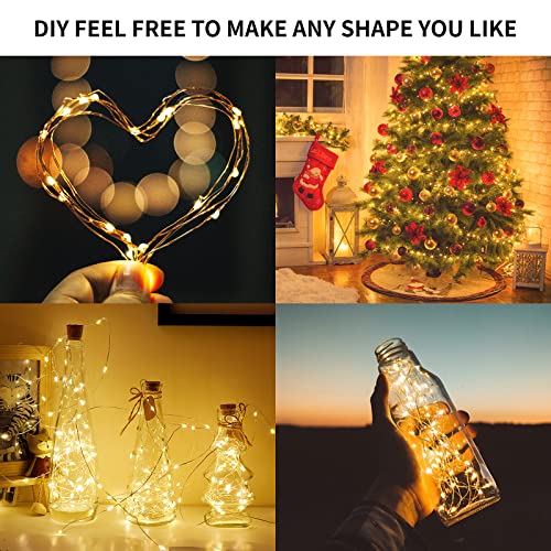 Warm White LED Fairy String Lights 3M 30 LEDs Battery Operated 10 Pack