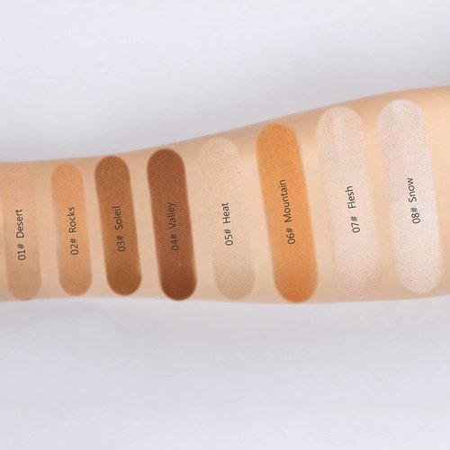 MAEPEOR Matte Setting Loose Powder - Smooth & Lightweight Face Powder for Brightening | 8 Colors (02 Rocks)