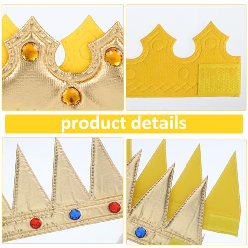 Apausvcm Regal Gold King Crown - Style6 Birthday Party Accessory