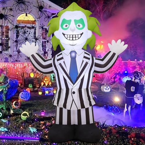 6 FT Halloween Inflatable Suit Weirdo with LED Lights Outdoor Yard Decor