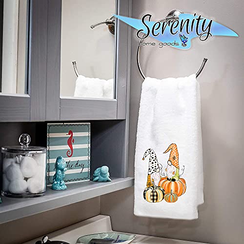 Fall Gnomes Hand Towels - Autumn Kitchen & Bathroom Decor Set