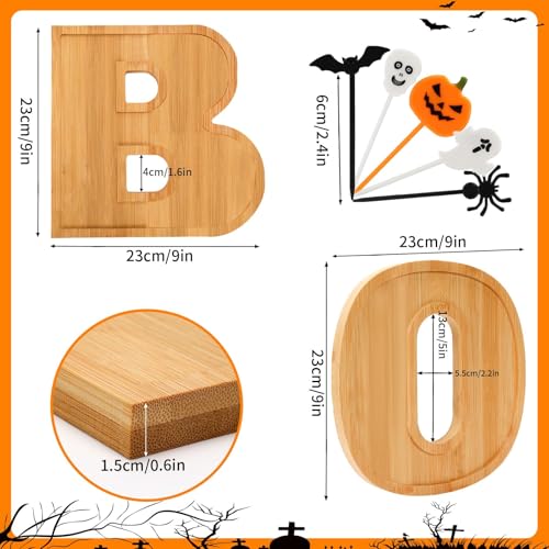 Halloween Charcuterie Board Set with 3