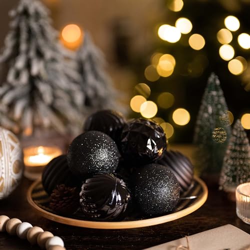 24-Pack Christmas Tree Ornaments Set - 2.36 Inch Holiday Decoration Balls
