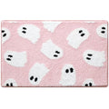 Moutina Ghost Bathroom Rug 20x32 Inch Pink Halloween Bath Mat - Whimsical Decor