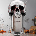 Halloween Skull Door Cover - Giant Skeleton Porch Decoration - Variation: Skull
