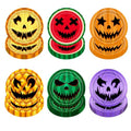 60Pcs Halloween Fruit & Pumpkin Paper Plates Party Supplies - Spooky Theme