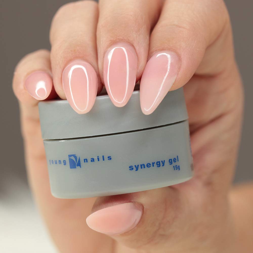 Young Nails Synergy Gel - Builder Base Coat for Superior Adhesion & Strength | Clear 15g