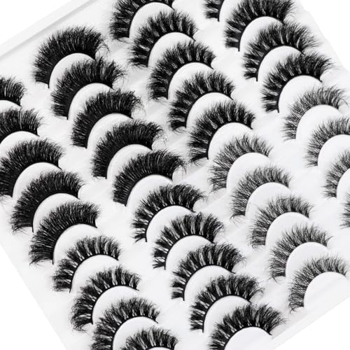 D2 Cat Eye False Eyelashes 4 Styles 20 Pairs 8D Mink Look Voluminous Lashes