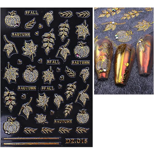 Halloween Spider Web Nail Stickers with Rhinestones - Black, Gold, Silver, Rainbow - 5 Sheets with Variation 281