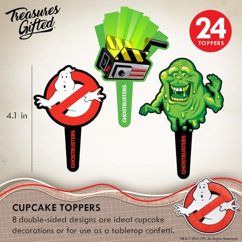 Ghostbusters Cake Topper & Cupcake Toppers Set - Party Decorations