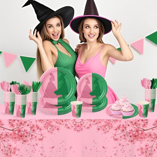 Halloween Witch Party Disposable Paper Plates Set for Themed Celebrations