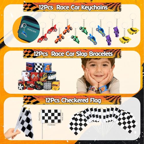 Race Car Party Favors Set for Kids - 150 Pieces Birthday Party Decorations