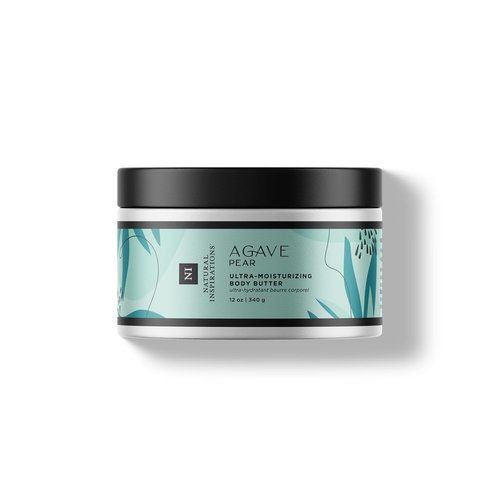 Natural Inspirations Agave Pear Body Butter - Ultra-Moisturizing 12oz for Silky Skin