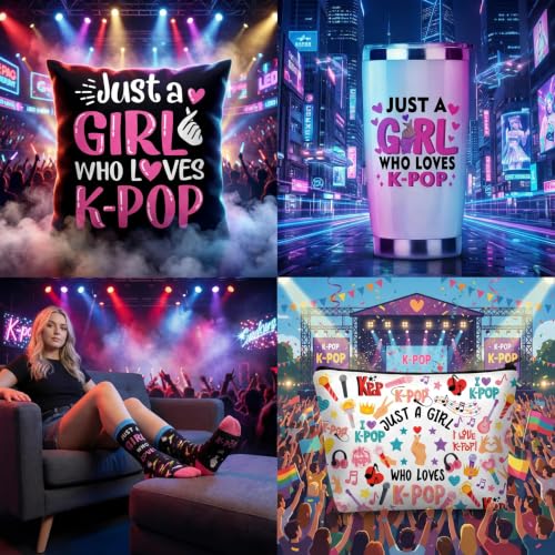 K-Pop Fan Gift Set with Mug Pillowcase Socks - Variation K-POP-04